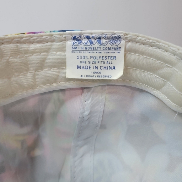 Smith Novelty Company Las Vegas Floral Snap Back Hat Cap Adjustable Beachwear - Picture 9 of 9